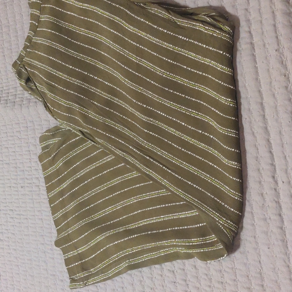 Women's green wide leg pants